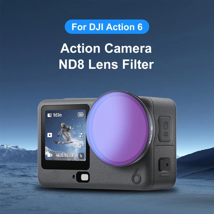For DJI Osmo Action 6 PULUZ Action Camera ND8 Lens Filter - Image 2