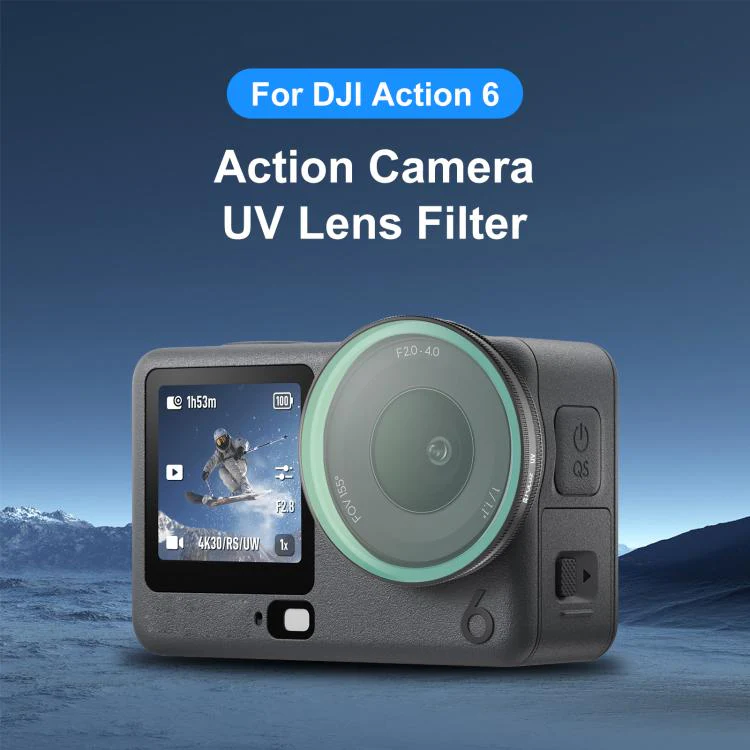 For DJI Osmo Action 6 PULUZ Action Camera UV Lens Filter - Image 2