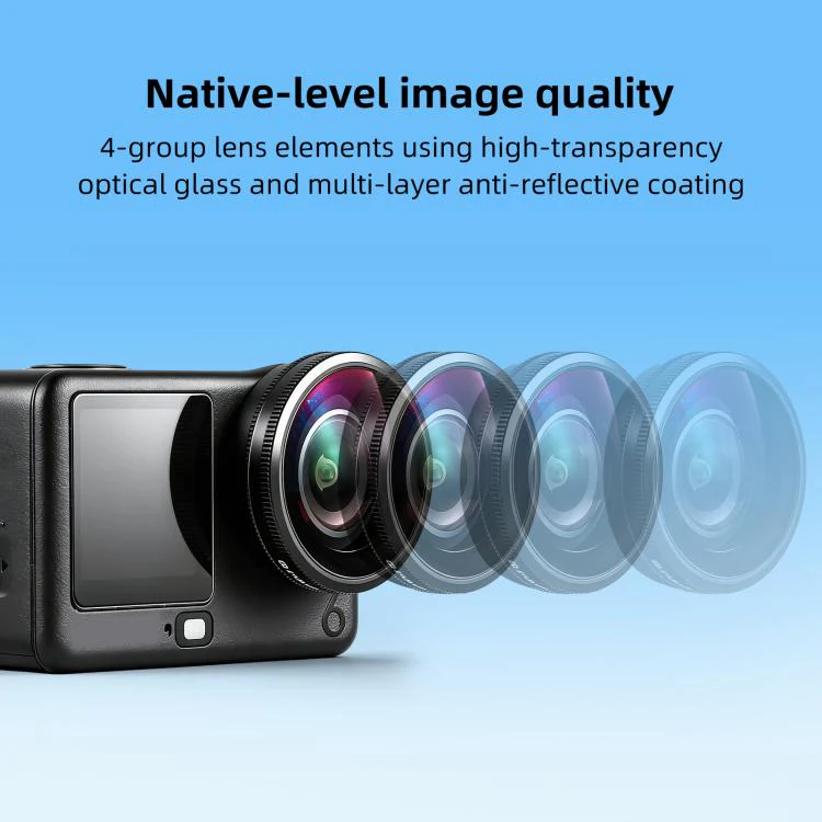 For DJI Osmo Action 6 PULUZ FOV Boost Lens 185 Degree Wide Angle Lens - Image 7
