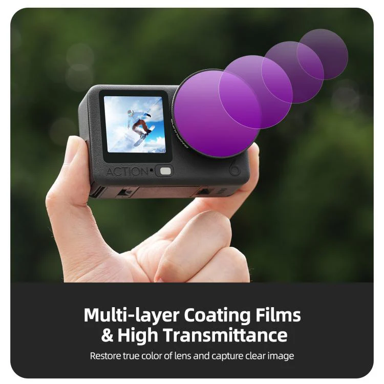 For DJI Osmo Action 6 Sunnylife Camera Lens Filter, Filter:ND64 - Image 5