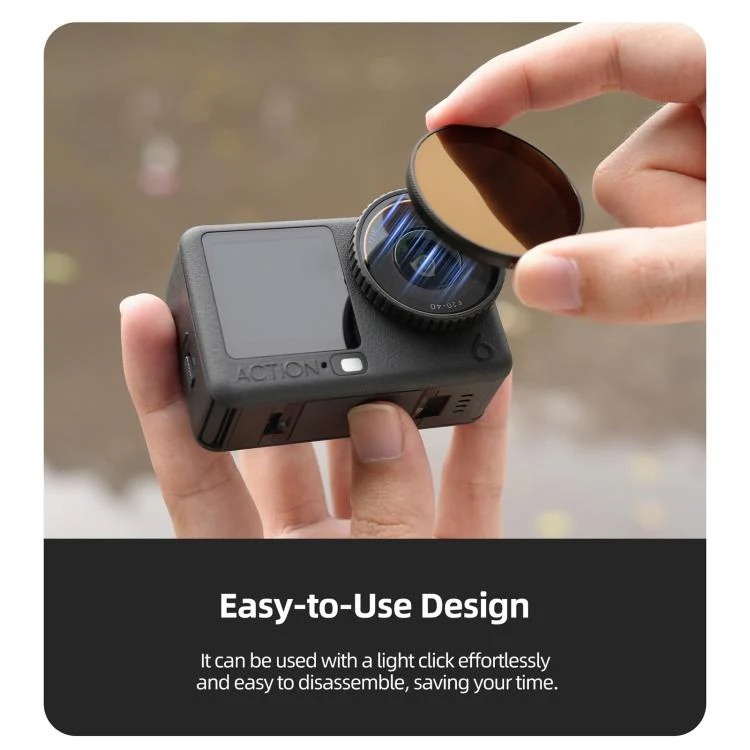 For DJI Osmo Action 6 Sunnylife Camera Lens Filter, Filter:ND64 - Image 6