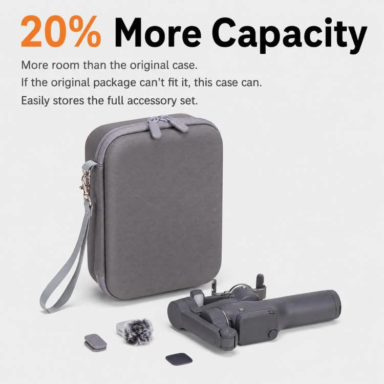 For DJI OSMO Mobile 8P Carrying Case Gimbal Storage Bag(Gray) - Image 2