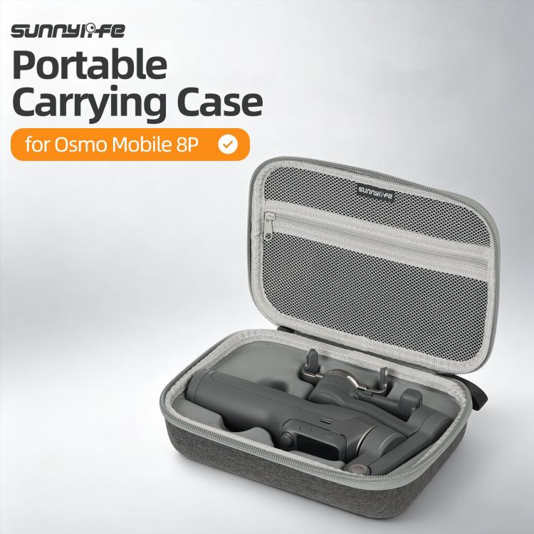 For DJI Osmo Mobile 8P Sunnylife Portable Carrying Case Mini Bag Handbag (Grey) - Image 4