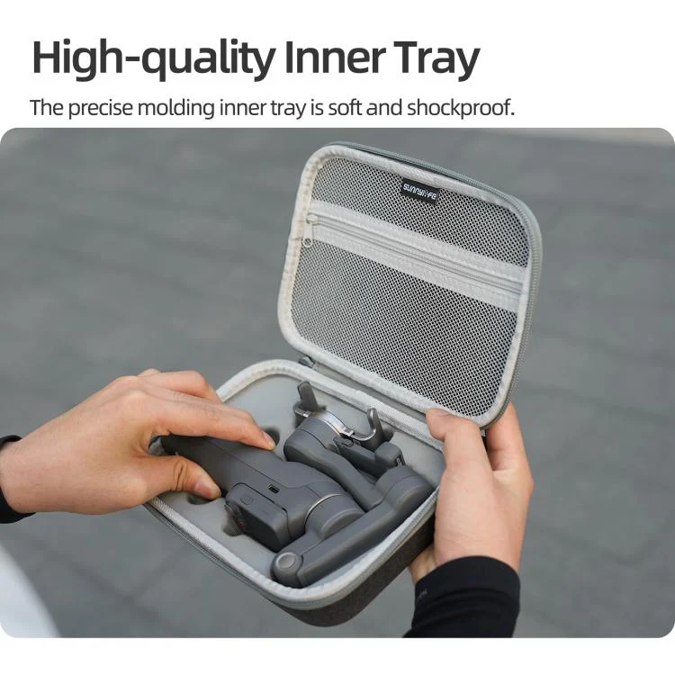For DJI Osmo Mobile 8P Sunnylife Portable Carrying Case Mini Bag Handbag (Grey) - Image 7