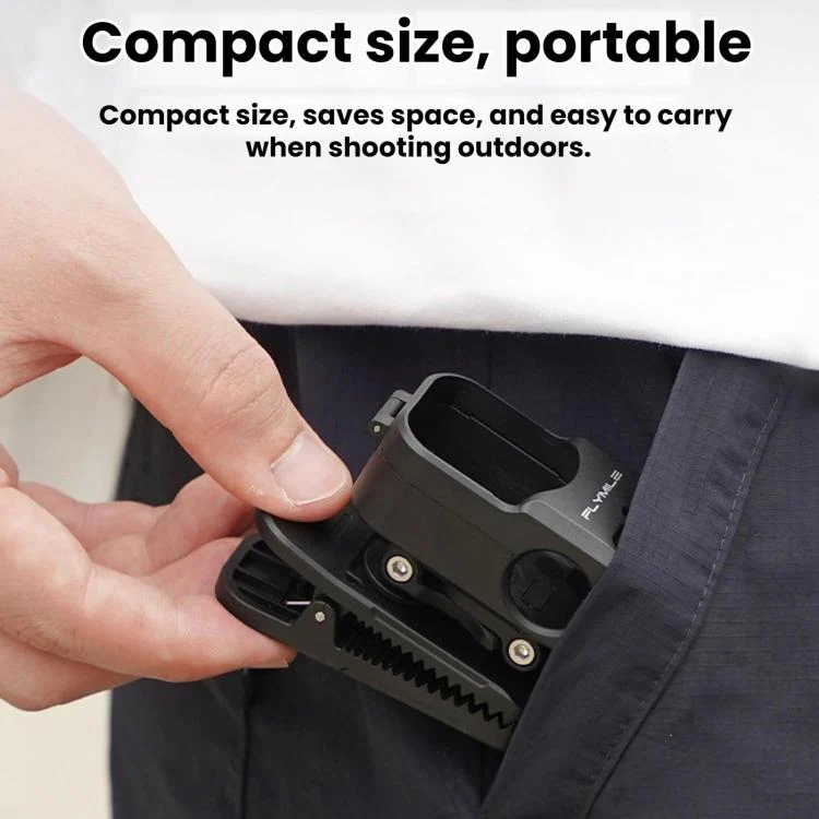 For DJI Osmo Nano Flymile Magnetic Backpack Strap Clip(Black) - Image 7