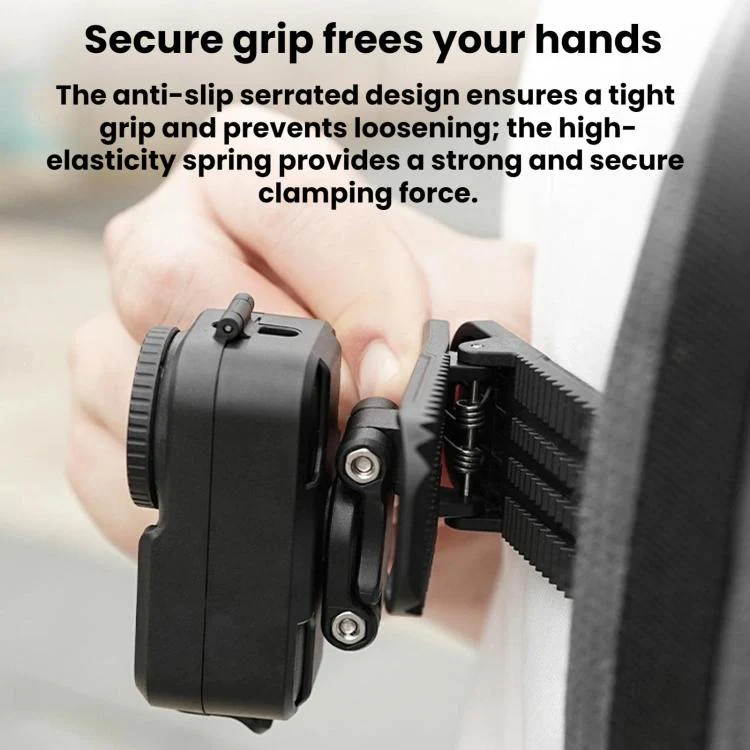 For DJI Osmo Nano Flymile Magnetic Backpack Strap Clip(Black) - Image 8