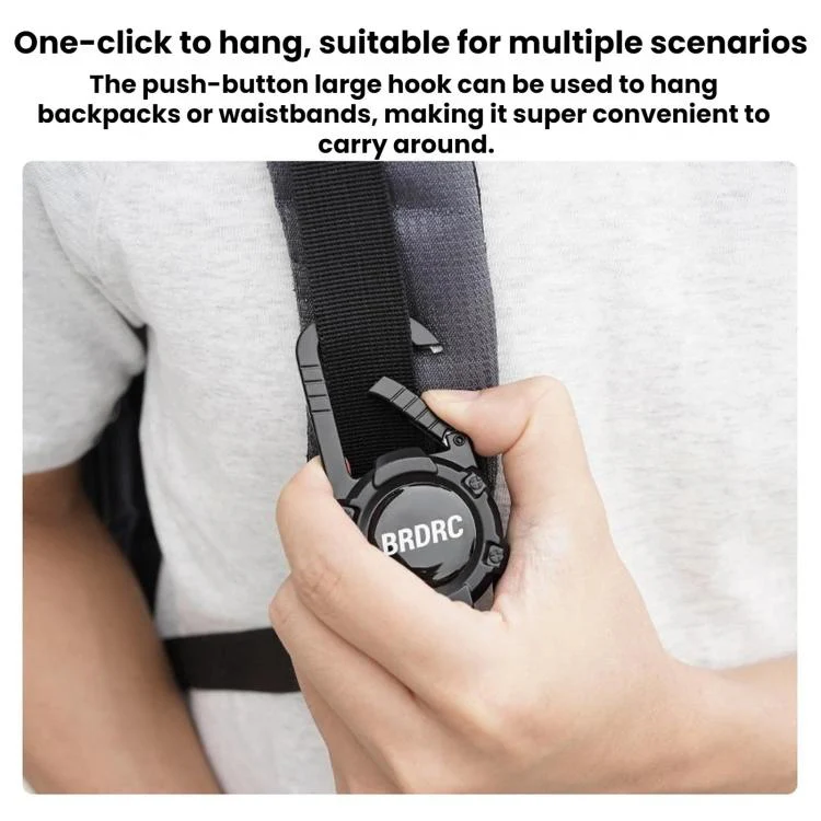 For DJI Osmo Packet 4 / 3 BRDRC Magnetic Telescopic Backpack Hook Anti-Loss Rope(Black) - Image 5