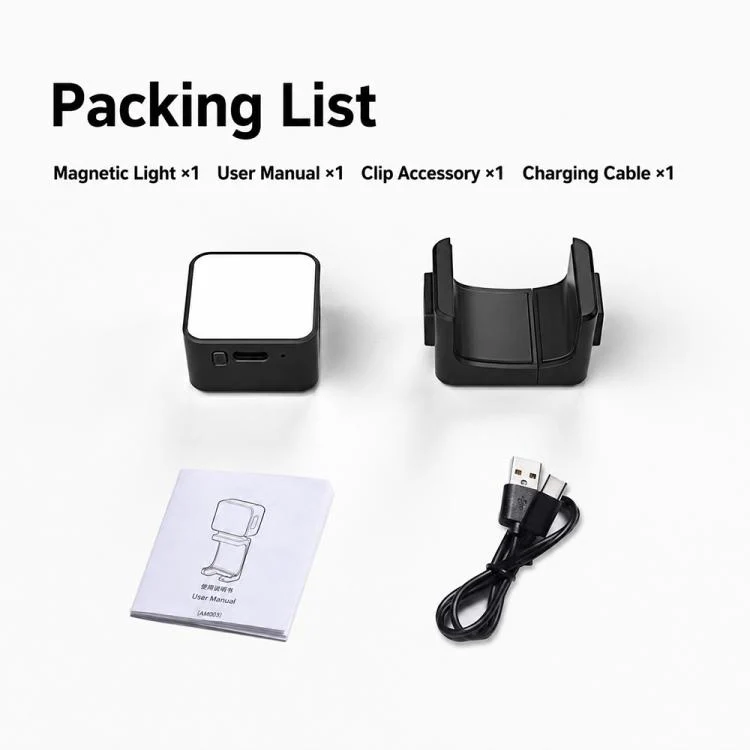 For DJI Osmo Pocket 3 Desiontal Portable Magnetic Fill Light, PM01 Single Light (Black) - Image 9