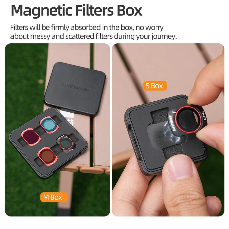 For DJI OSMO Pocket 3 Sunnylife Camera Lens Magnetic Metal Filter, Filter:3 in 1 CPL ND8/16 - Image 13