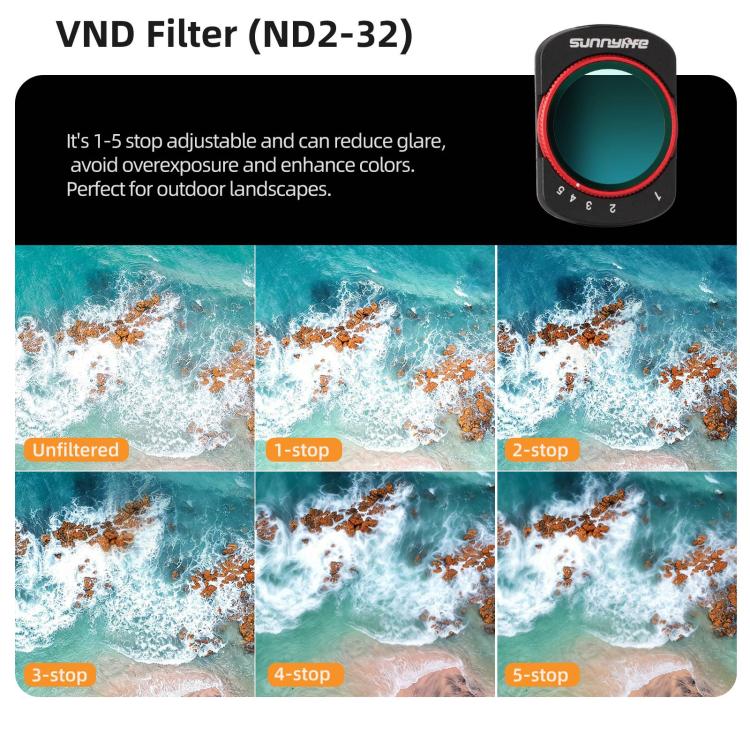 For DJI OSMO Pocket 3 Sunnylife Camera Lens Magnetic Metal Filter, Filter:3 in 1 Shadow Filter Set - Image 19