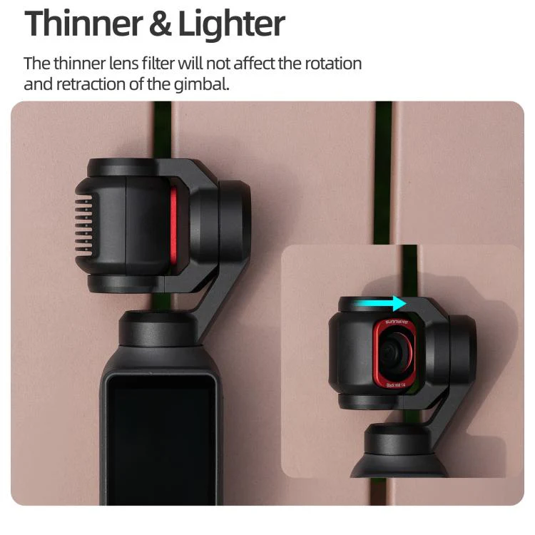For DJI OSMO Pocket 3 Sunnylife Camera Lens Magnetic Metal Filter, Filter:3 in 1 Shadow Filter Set - Image 8