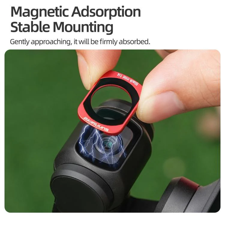 For DJI OSMO Pocket 3 Sunnylife Camera Lens Magnetic Metal Filter, Filter:4 in 1 ND8/16/32/64 - Image 6