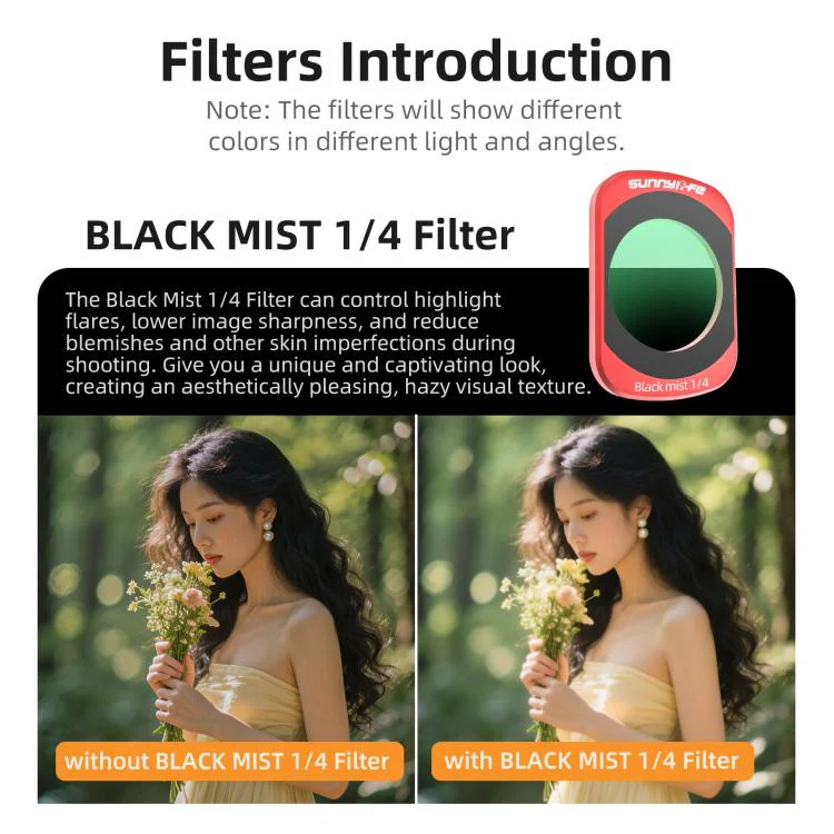 For DJI OSMO Pocket 3 Sunnylife Camera Lens Magnetic Metal Filter, Filter:ND64 - Image 14
