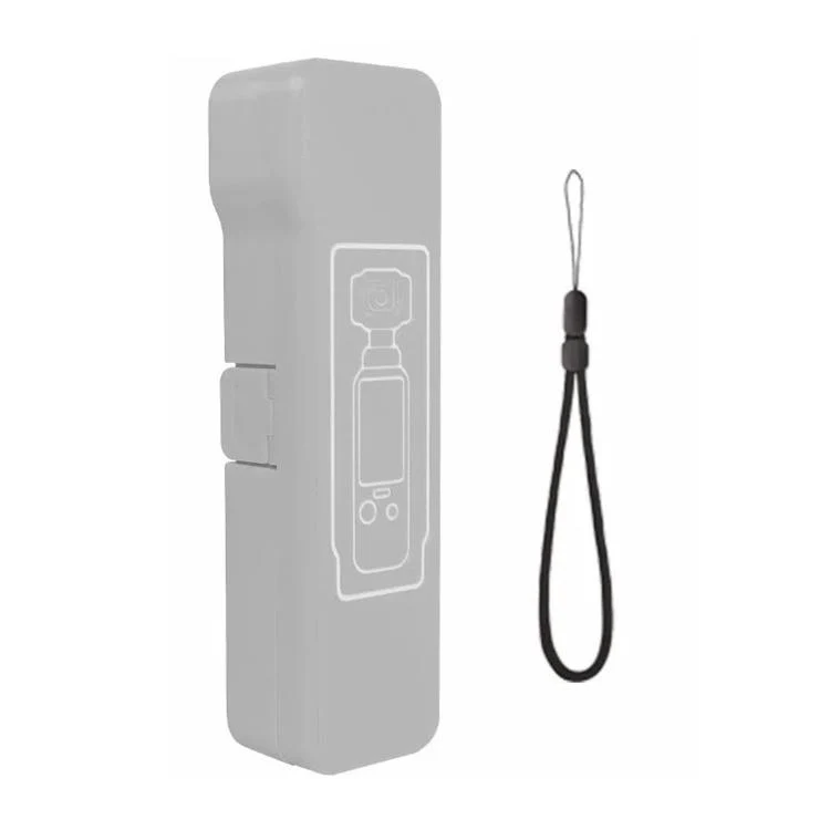 For DJI Osmo Pocket 4 / 3 Long Anti-fall Anti Scratch Shockproof Flip Cover(Grey)