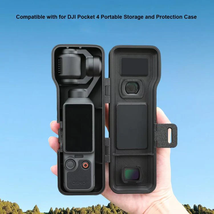 For DJI Osmo Pocket 4 / 3 Long Anti-fall Anti Scratch Shockproof Flip Cover(Pink) - Image 3