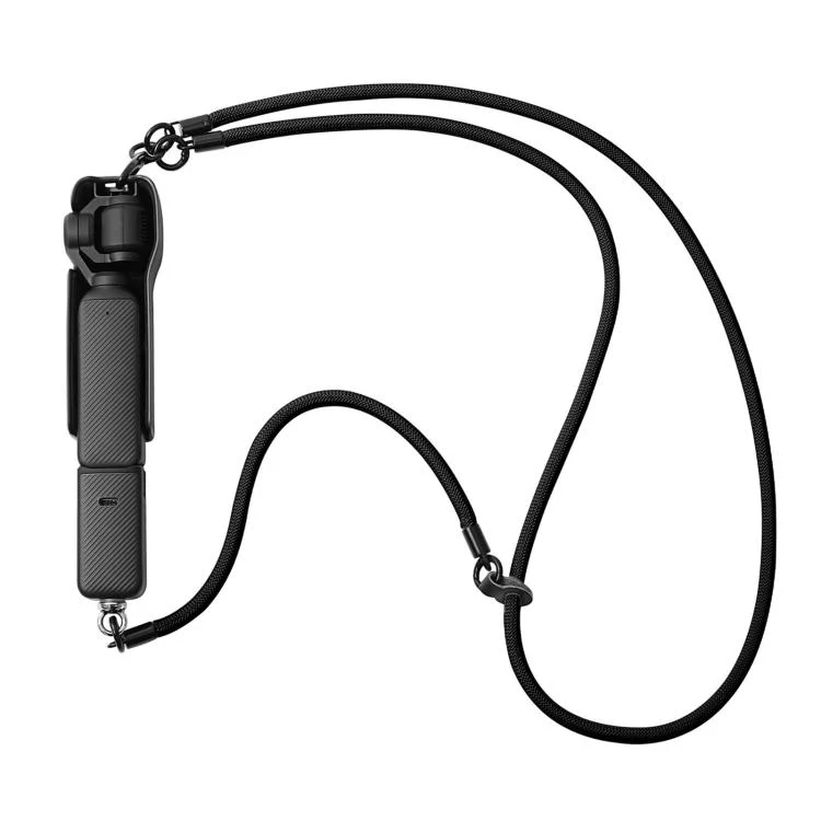 For DJI Osmo Pocket 4 / 3 Removable Anti-Loss Strap 3-in-1 Crossbody Camera Strap(Black)