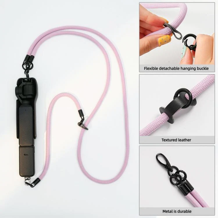 For DJI Osmo Pocket 4 / 3 Removable Anti-Loss Strap 3-in-1 Crossbody Camera Strap(Black) - Image 3