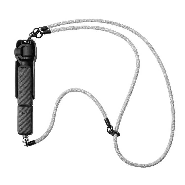 For DJI Osmo Pocket 4 / 3 Removable Anti-Loss Strap 3-in-1 Crossbody Camera Strap(Silver Grey)