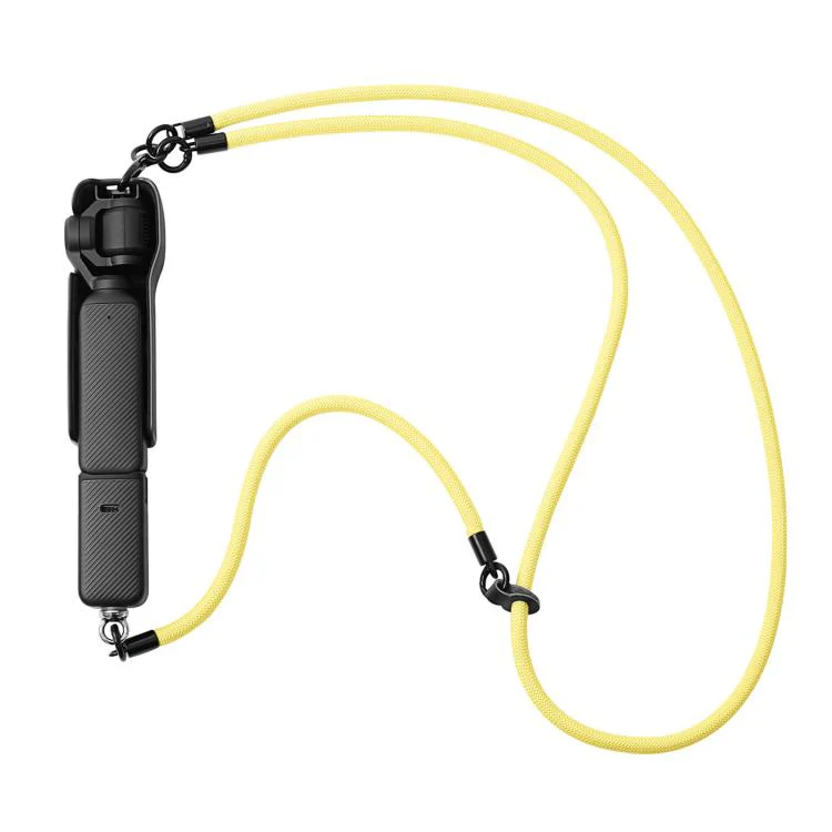 For DJI Osmo Pocket 4 / 3 Removable Anti-Loss Strap 3-in-1 Crossbody Camera Strap(Yellow)