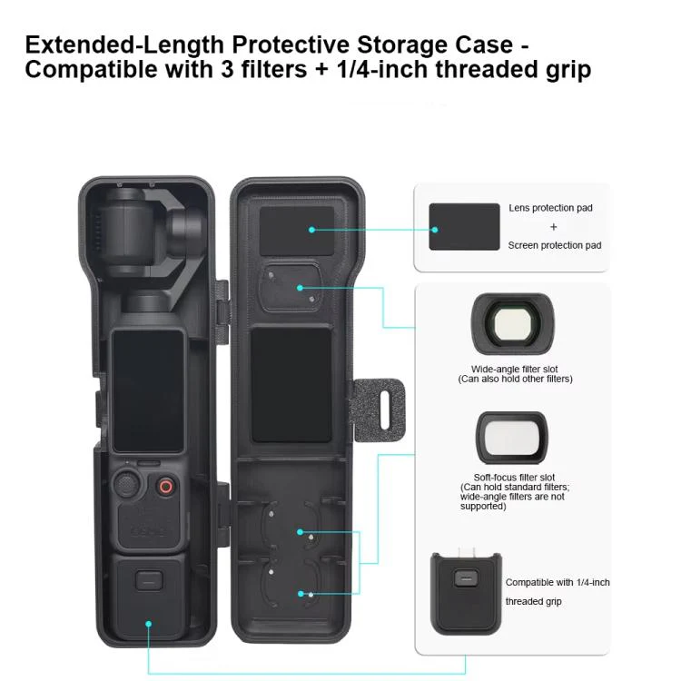 For DJI Osmo Pocket 4 / 3 Short Anti-fall Anti Scratch Shockproof Flip Cover(Orange) - Image 4