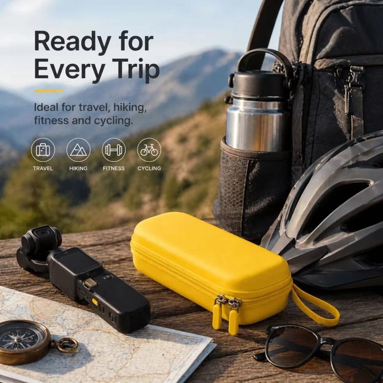 For DJI Osmo Pocket 4 EVA Hard Shell Protective Organizer Bag(Blue) - Image 6