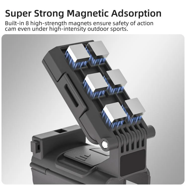For DJI Osmo Pocket 4P / 4 Sunnylife Handheld Magnetic Mount with Filter Box Tabletop Base Bracket Angles Adjustable Holder (Black) - Image 7