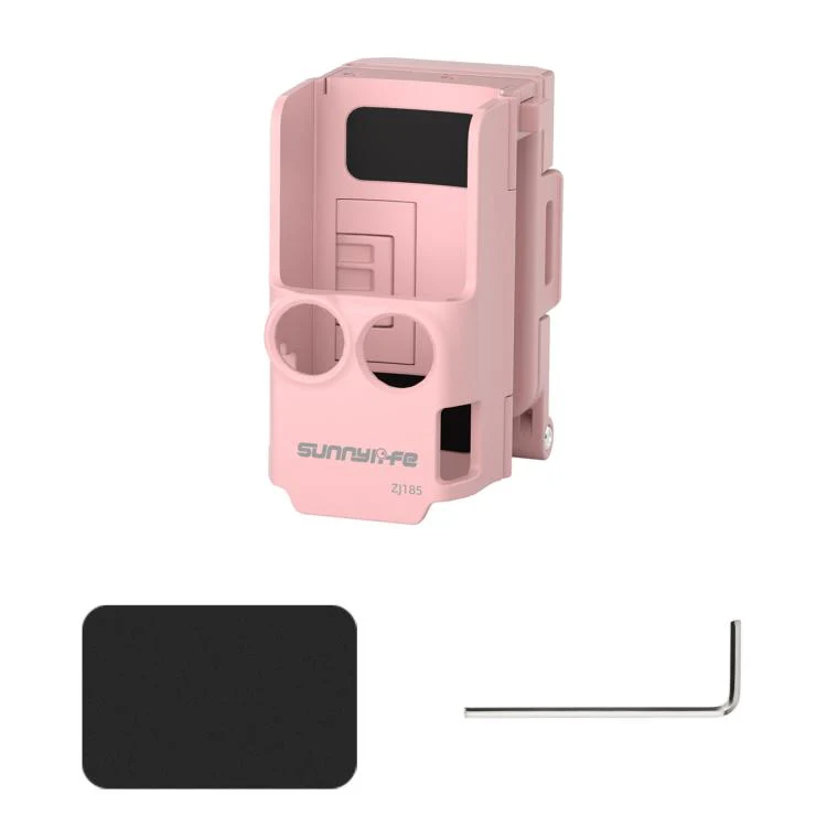 For DJI Osmo Pocket 4P / 4 Sunnylife Handheld Magnetic Mount with Filter Box Tabletop Base Bracket Angles Adjustable Holder (Pink) - Image 2