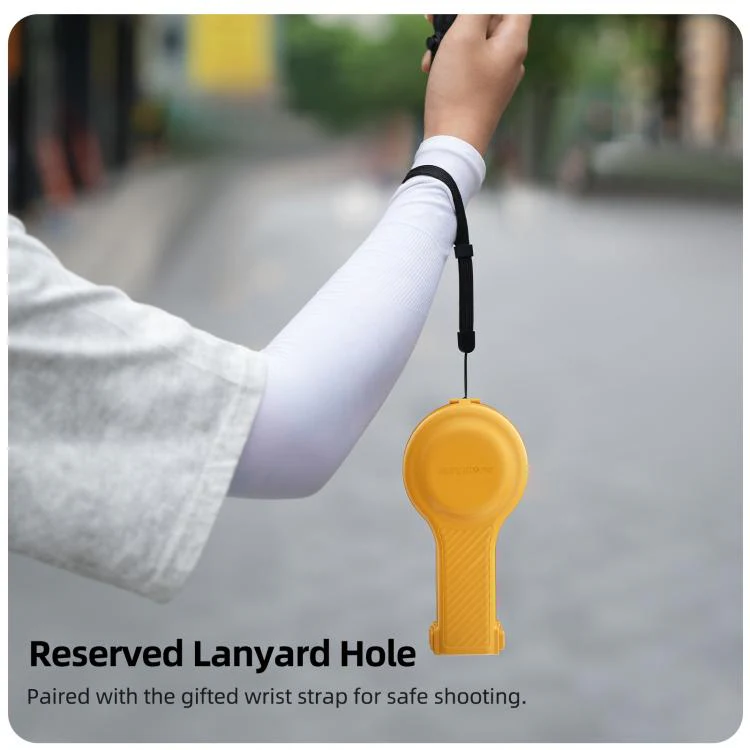 For DJI Osmo Pocket 4P Sunnylife Bulb-Shaped Gimbal Camera Protective Cover Storage Box with Lanyard, Model:OP4-K246 Upgraded(Creamy Yellow) - Image 13