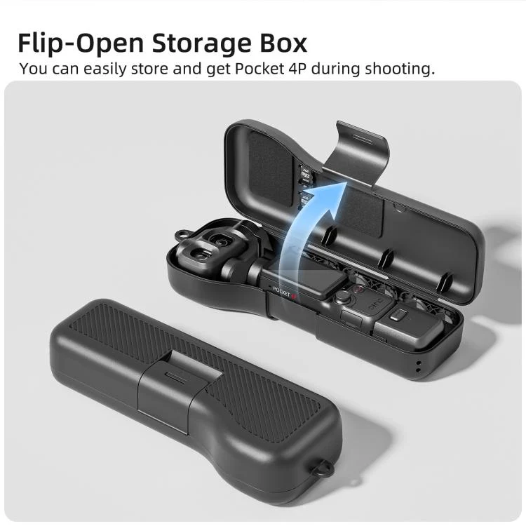 For DJI Osmo Pocket 4P Sunnylife Gimbal Camera Protector with Lanyard Shock-proof Protective Cover Storage Box(Yellow) - Image 6