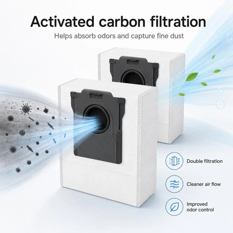 For Dreame P50 Pro Robot Vacuum Cleaner Replacement Parts, Specification:Activated Carbon Dust Bag - Image 7