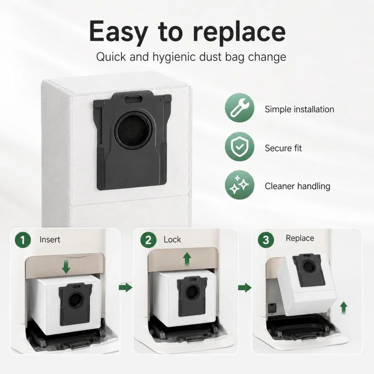 For Dreame P50 Pro Robot Vacuum Cleaner Replacement Parts, Specification:Activated Carbon Dust Bag - Image 8