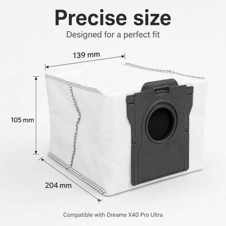 For Dreame X40 Pro Ultra Robot Vacuum Cleaner Replacement Parts, Specification:Activated Carbon Dust Bag - Image 3