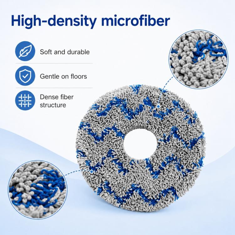For Dreame X50 / X50 Pro / X40 Enhanced Edition / S40 Enhanced Edition Robot Vacuum Cleaner Replacement Parts, Blue Striped Mop Pad - Image 3