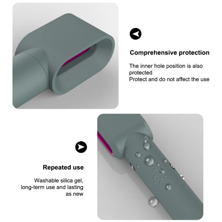 For Dyson Airwrap Hair Modeling Dryer Shockproof Silicone Case (Black) - Image 3