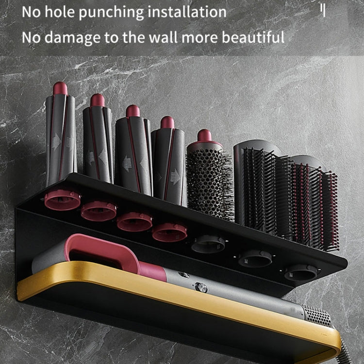 For Dyson Airwrap Wall-Mounted Shelf Storage Rack, Style: C Type Flip Up - Image 3