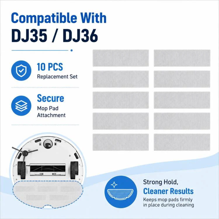 For Ecovacs DEEBOT DJ35 / DJ36 Replacement Parts, 10pcs Hook and Loop Fastener - Image 3