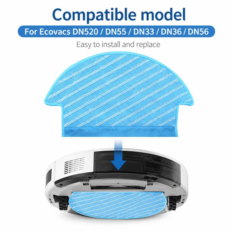 For Ecovacs DEEBOT DN520 / DN55 / DN33 / DN35 / DN36 / DN56 Replacement Parts, Mop Pad - Image 8