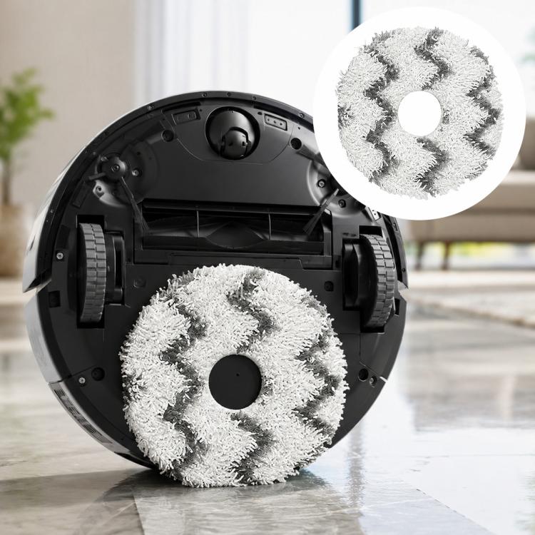 For Ecovacs DEEBOT T20 Pro / T20 Max / T20 Replacement Parts, White Striped Mop Pad