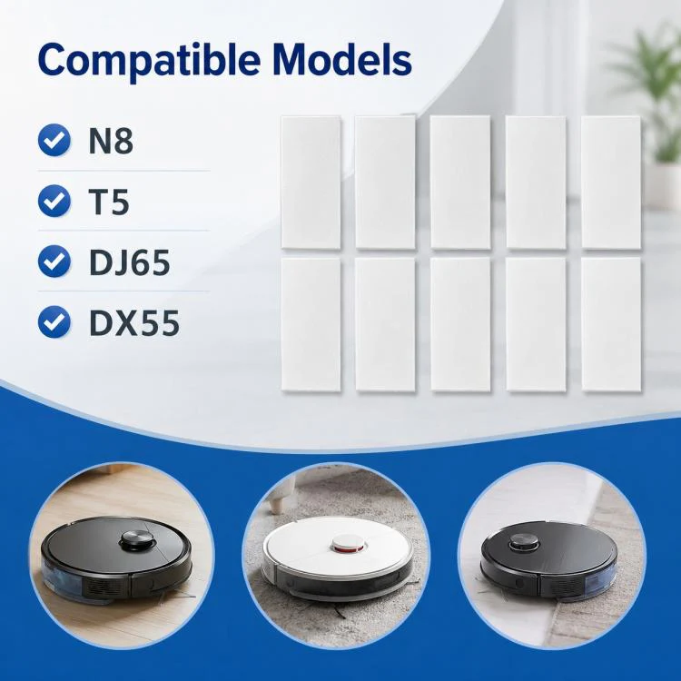 For Ecovacs DEEBOT T5 / T5 Max / N5 / N8 / DV35 / DJ65 / DX55 Replacement Parts, 10pcs Hook and Loop Fastener - Image 6