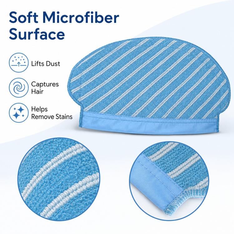 For Ecovacs DEEBOT T5 / T5 Max / N5 / N8 / DV35 / DJ65 / DX55 Replacement Parts, Mop Pad - Image 4