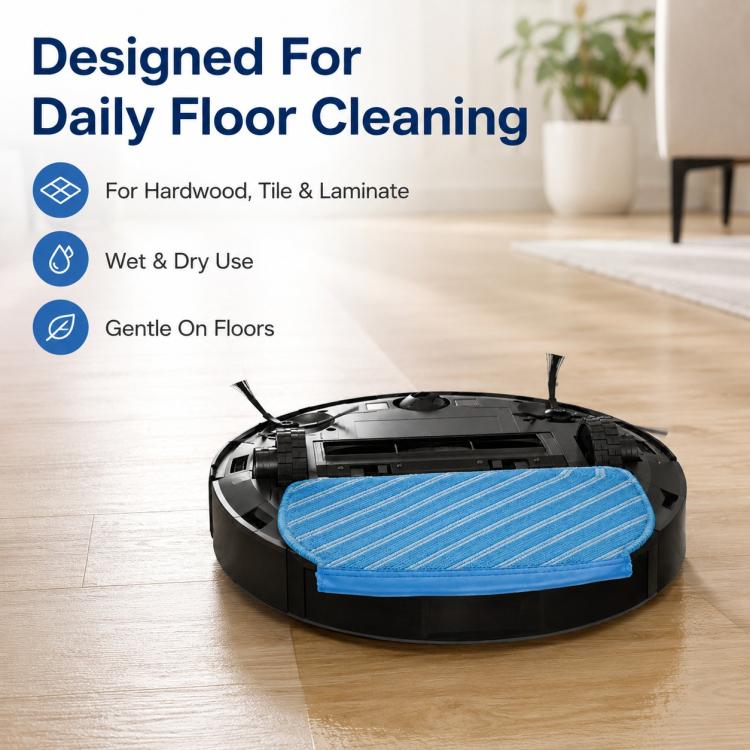 For Ecovacs DEEBOT T5 / T5 Max / N5 / N8 / DV35 / DJ65 / DX55 Replacement Parts, Mop Pad - Image 8