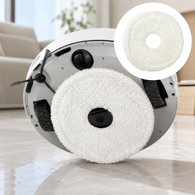 For Ecovacs DEEBOT X1 OMNI / X1 TURBO / X1S PRO Replacement Parts, White Mop Pad
