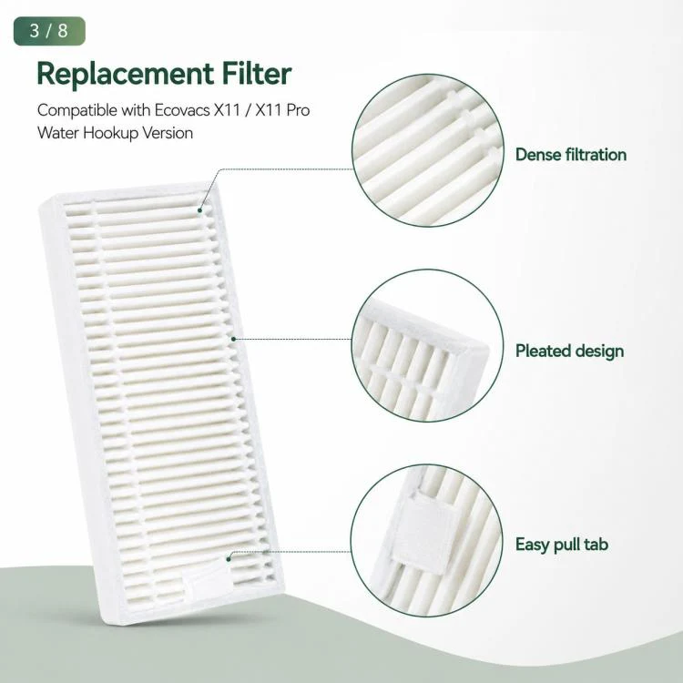 For Ecovacs DEEBOT X11 / X11 Pro Replacement Parts, Filter - Image 4
