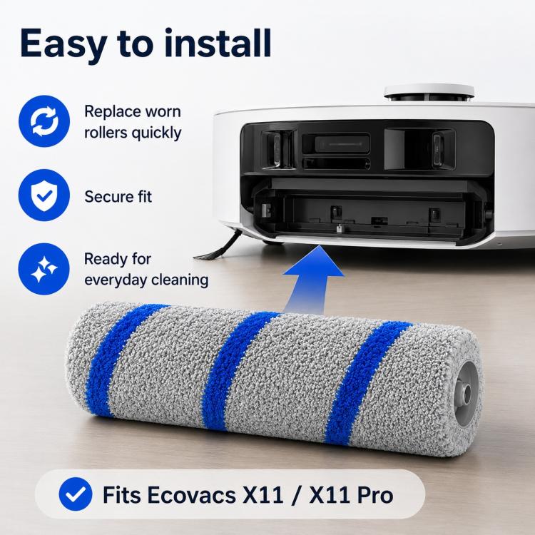 For Ecovacs DEEBOT X11 / X11 Pro Replacement Parts, Roller Mop - Image 7