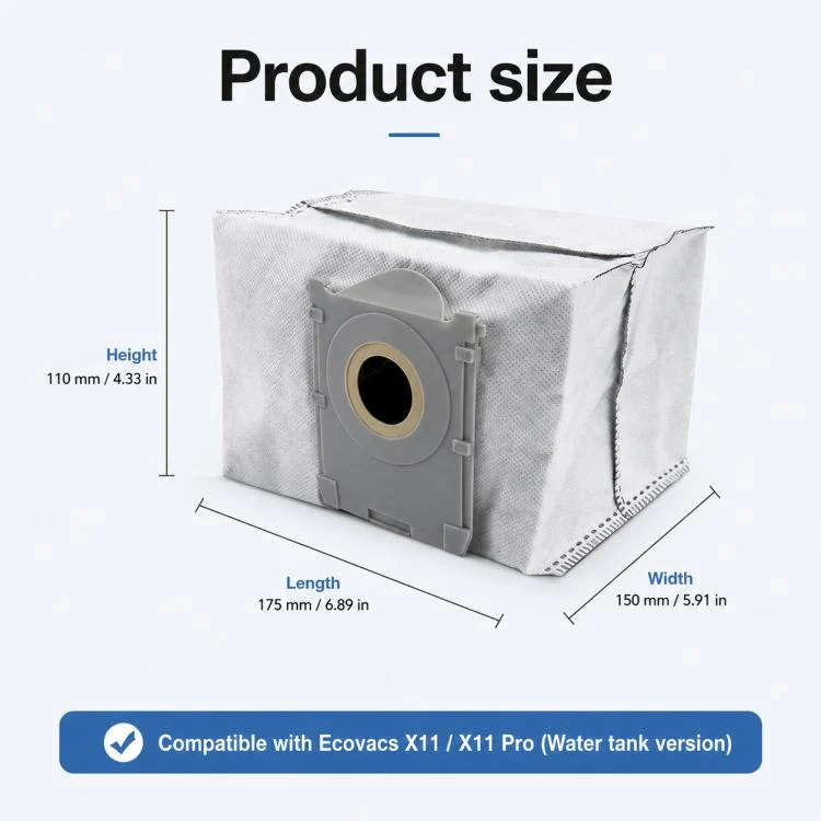 For Ecovacs DEEBOT X11 / X11 Pro Replacement Parts, Water Tank Version Dust Bag - Image 3