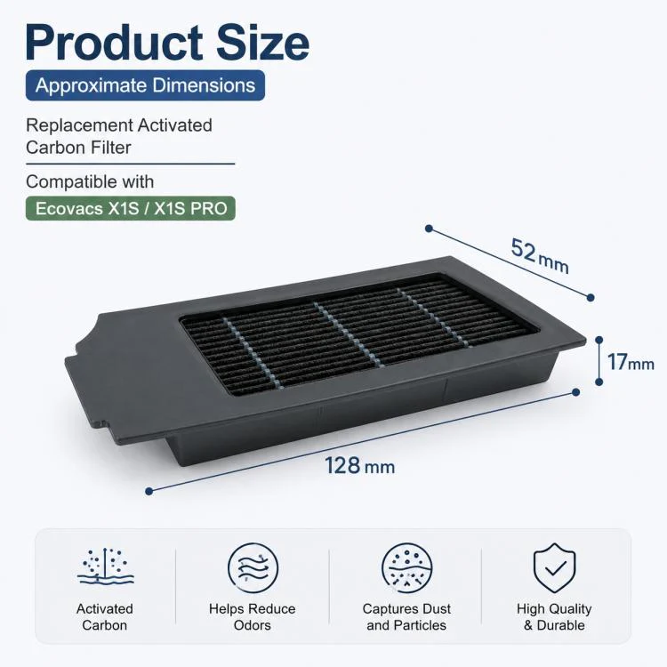 For Ecovacs DEEBOT X1S / X1S Pro Replacement Parts, Activated Carbon Filter - Image 3