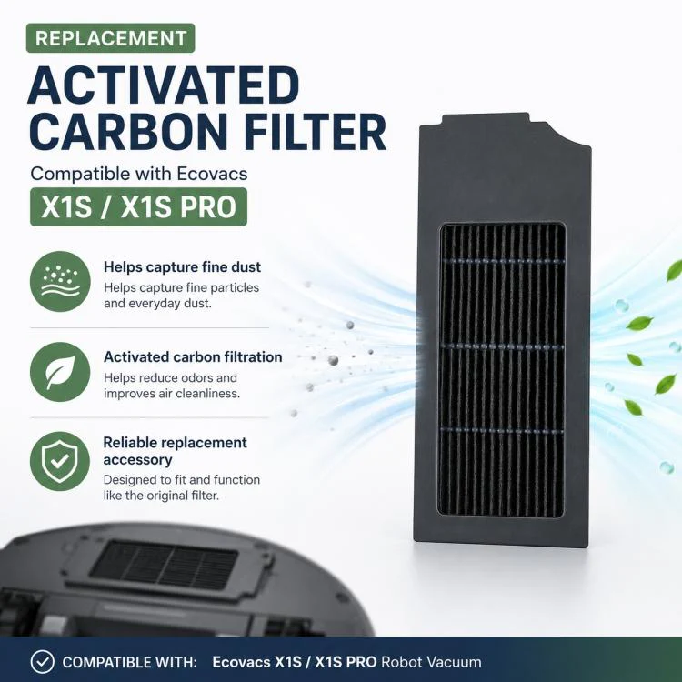 For Ecovacs DEEBOT X1S / X1S Pro Replacement Parts, Activated Carbon Filter - Image 5