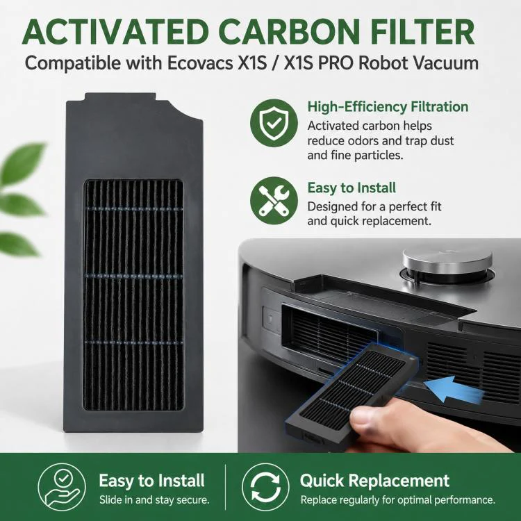 For Ecovacs DEEBOT X1S / X1S Pro Replacement Parts, Activated Carbon Filter - Image 6
