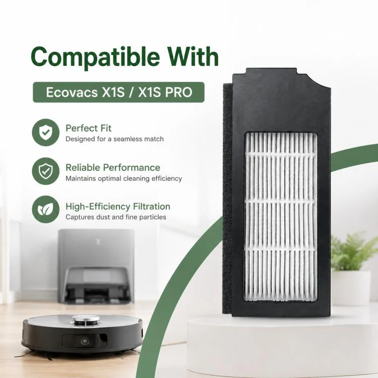 For Ecovacs DEEBOT X1S / X1S Pro Replacement Parts, Black Filter - Image 5
