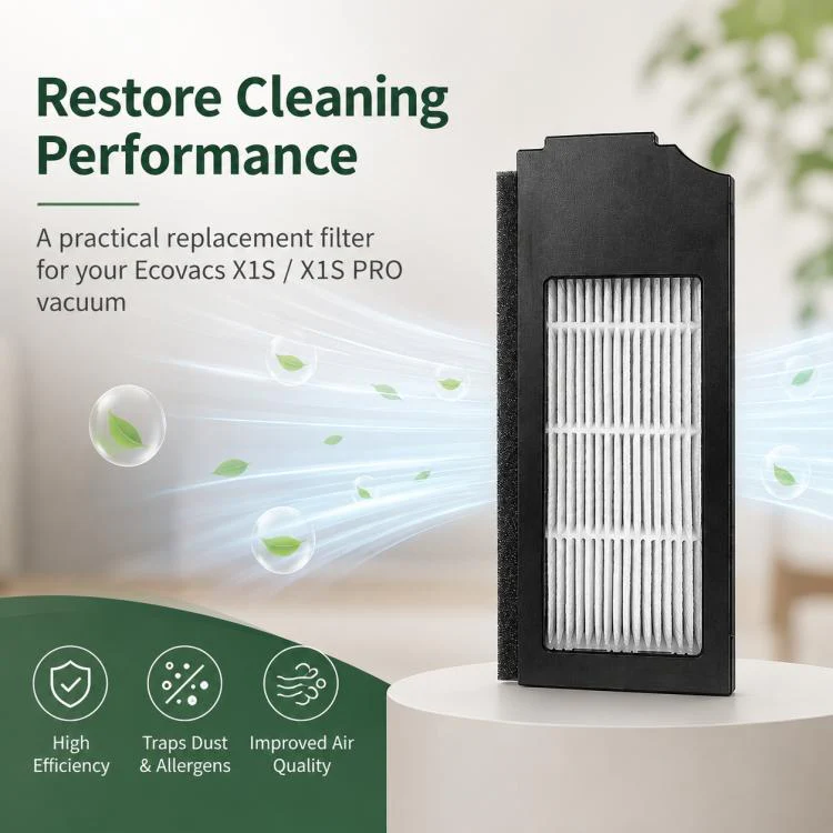 For Ecovacs DEEBOT X1S / X1S Pro Replacement Parts, Black Filter - Image 8
